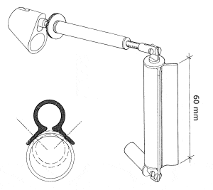 Gooseneck/compression strut